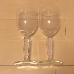 透明ガラス ワイングラス 2個セット