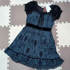 半袖グリーンチュニックワンピース　M