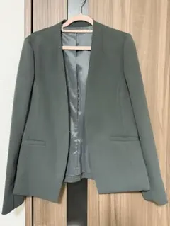 UNITED ARROWS GREEN LABEL ノーカラージャケット 34のサムネイル