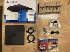 PS4本体+コントローラ+カセット(箱付)