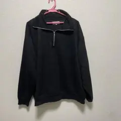 美品 MONO-MART メンズ ハーフジップ ブラック L