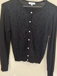 ブラックレースカーディガン
