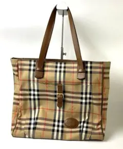 BURBERRY バーバリートートバッグ ノバチェック シャドーホース