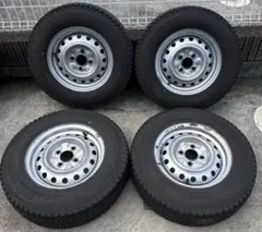 225/55 B12 スチールホイールセット - メルカリ