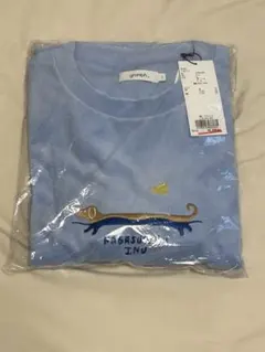 【新品】graniph ナガスギルイヌ 半袖Tシャツ ライトブルー Lのサムネイル