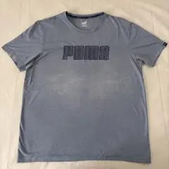 インポート古着 PUMA プーマ　刺繍　ブロンド　ロゴ　Tシャツ