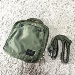 希少 ポータータンカー 2wayショルダー ウエストバッグ セージグリーン