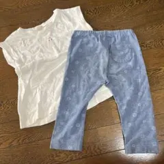petit main 110サイズ TシャツとUNIQLO 110ズボンセット