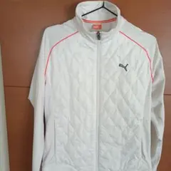 PUMA ホワイト キルティングジャージ