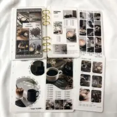No.102 modern cafe A6 saving バインダー貯金　韓国のサムネイル
