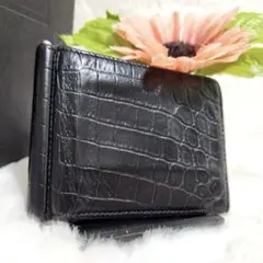 ✨極美品　付属品完備　希少✨サンローラン　マネークリップ　二つ折り　バイカラー ✨極美品 付属品完備 希少✨サンローラン マネークリップ 二