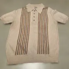 ストライプデザイン ポロシャツ 102/40