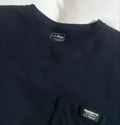 美品‼︎ L.L.Bean 長袖Tシャツ 胸ポケット ワンポイントロゴ BLK