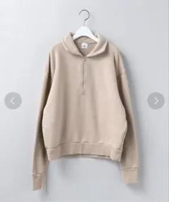 ハーフジップ スウェット