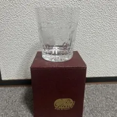 未使用　ボヘミアングラス　ロックグラス　ブドウ柄