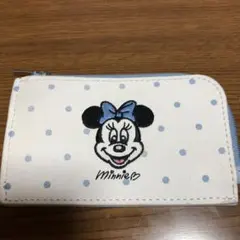 ミニーマウス 財布 ホワイト ブルー