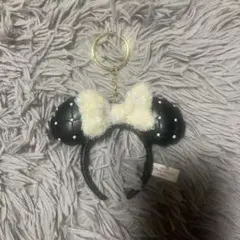 ミニーキーホルダー カチューシャキーホルダー レザー