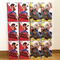 ワンピース CROSS POSING フィギュア ルフィ＆エネル 12個セット