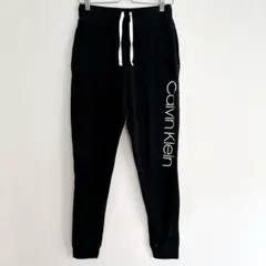 ★【Calvin Klein】スリープウェア ブラック スウェットパンツ Sロゴ