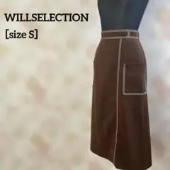WILLSELECTION ロング タイト スカート S スエードのサムネイル