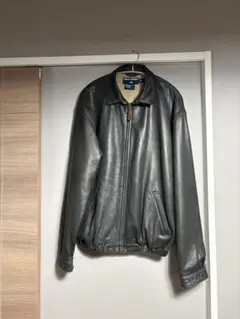 超超スペシャル 90s ポニー無 ポロ スポーツ レザージャケット M ブラックのサムネイル