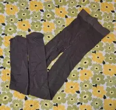 M ヒートテックタイツ 茶 着圧 60デニール 新品 ユニクロ