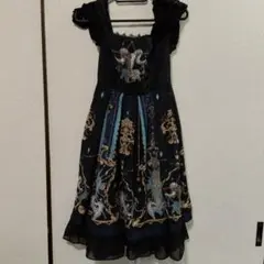 ステンドグラス風 ノースリーブ ジャンパースカート ロリータ - メルカリ