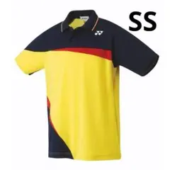 【新品・未開封】10306 YONEX ユニゲームシャツ SSサイズ 紺×黄色