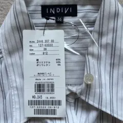 INDIVI 半袖シャツ 36 ストライプ 912のサムネイル