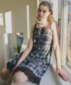 idem lace cami onepiece レースキャミワンピ 一ス