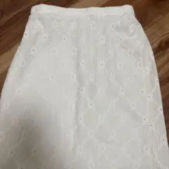 花柄刺繍 ロングスカート L