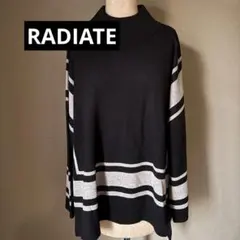 RADIATE ラディエイト タートルネックニット ダークブラウン　ベージュ