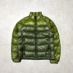 Columbia ダウン　ベルグラジャケット　グリーン　ドローコード　緑　y2k