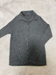 UNIQLO　メリノリブポロカーディガン