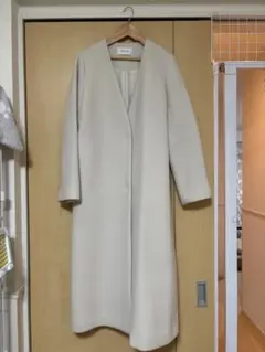 FRAY I.P. アイボリー ノーカラーコート