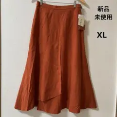 タグ付き　LookLow フレアスカート スエード　XL 大きいサイズ