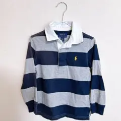 【美品】Polo Ralph Lauren ストライプ ポロシャツ 100cm