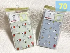 新品　ユニクロ　ボディスーツ(長袖)ロンパース　スヌーピー　SNOOPY 70㎝