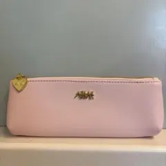 未使用 AHKAH ピンク ペンケース ポーチ 小物入れのサムネイル