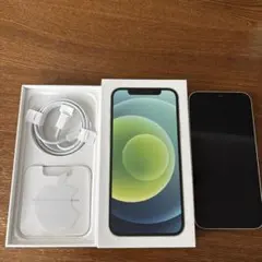 iPhone 12 64GB ミントグリーン　SIMフリー　箱、ケーブル付き