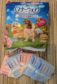 ユニチャーム マナーウェア 女の子用 Sサイズ 36枚入＋5枚のサムネイル