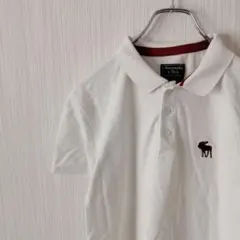 アバクロンビー&フィッチ　ポロシャツ　半袖　ロゴ　ヘラジカ