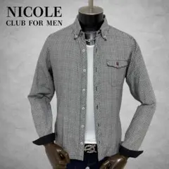 NICOLE CLUB FOR MEN 長袖シャツ　ギンガムチェックシャツのサムネイル