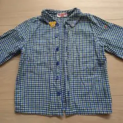 mikihouse　110cm長袖シャツブルー