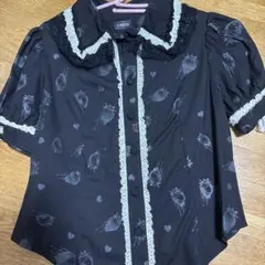 H.NAOTO 長袖 カットソー 蝶柄 レースアップ | Mercari