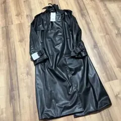 ZARA レザートレンチコート