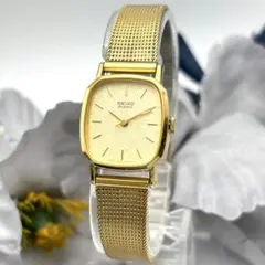【稼働】SEIKO レディース 80' ゴールドメッシュ ヴィンテージ 腕時計