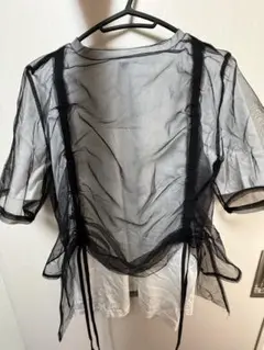 シースルー 半袖トップス AZUL by moussy