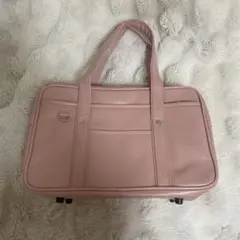 スクバ スクールバッグ ピンク 合皮 通学鞄