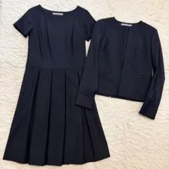 美品　セオリーリュクス　エグゼクティブ　セットアップ　ワンピース　ネイビー